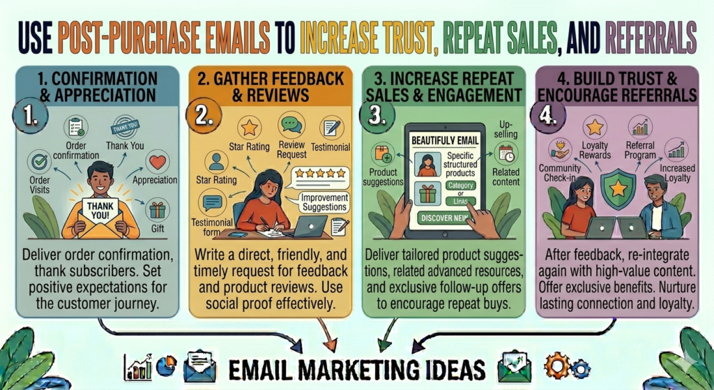A customer who just bought from you is paying attention. They want to know what happens next. They want reassurance that they made a good choice. They want to receive the product, use the service, or get the result without confusion.