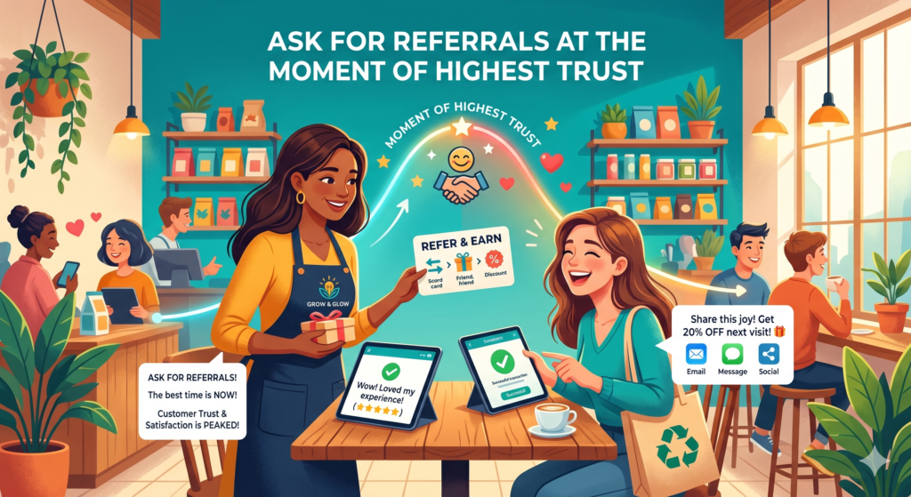 Most referral campaigns fail because brands ask at the wrong time. They ask too early, before the customer has seen value. Or they ask too late, when the customer’s excitement has faded. Timing can make the difference between a referral that feels natural and one that feels forced.