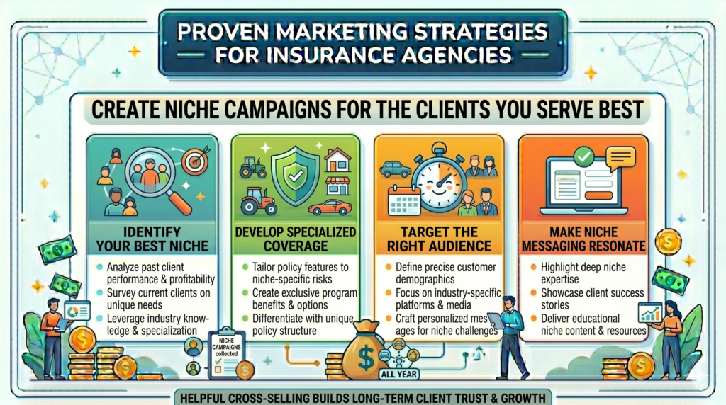 Many insurance agencies try to market to everyone in the same way. This seems safe, but it often weakens the message. A broad message may reach more people, but it rarely makes anyone feel deeply understood.