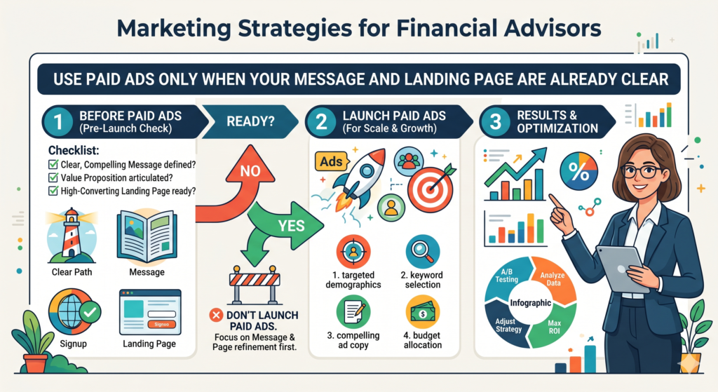 Paid ads can work for financial advisors, but they can also waste money very quickly. The problem is not always the ad platform. The problem is often the strategy behind the ad.