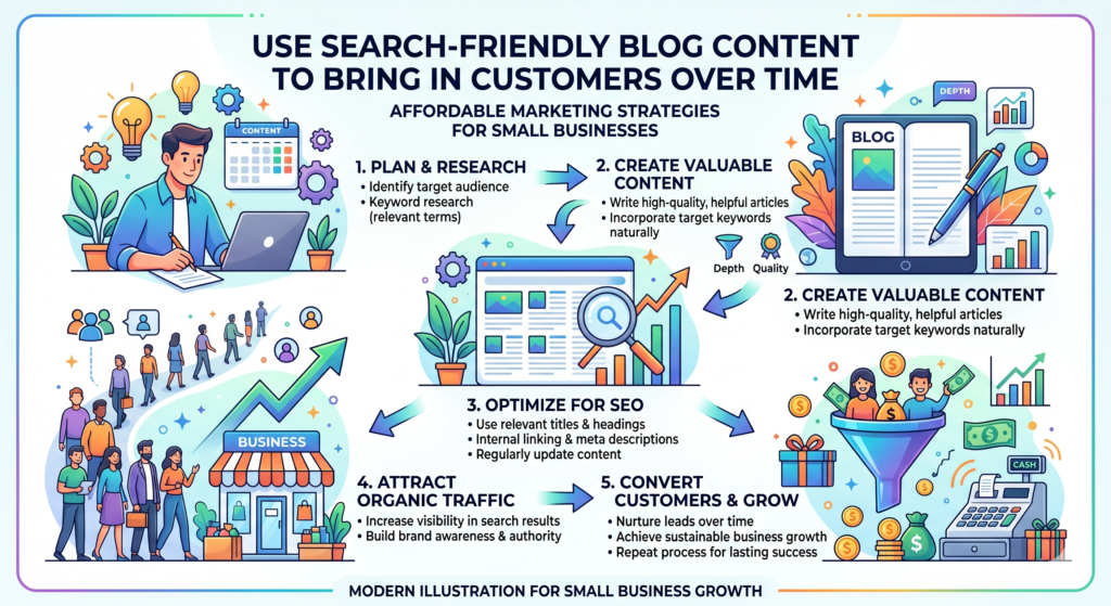 Blog content is one of the best low-cost marketing tools for small businesses, but only when it is done with a clear plan. A blog should not be a place where you post random company updates and hope people care. It should be a place where you answer real questions that your buyers are already typing into Google.