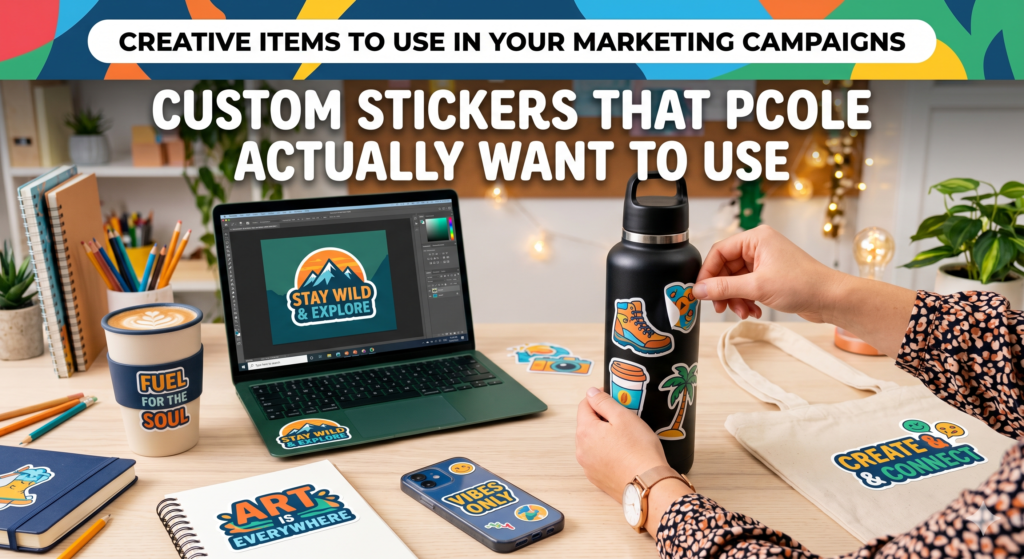 Stickers are often seen as fun, casual items, but they can be more strategic than many brands think. A good sticker can travel far. It can appear on laptops, water bottles, notebooks, shipping boxes, phone cases, and office walls. It can also make customers feel like they are part of a group.