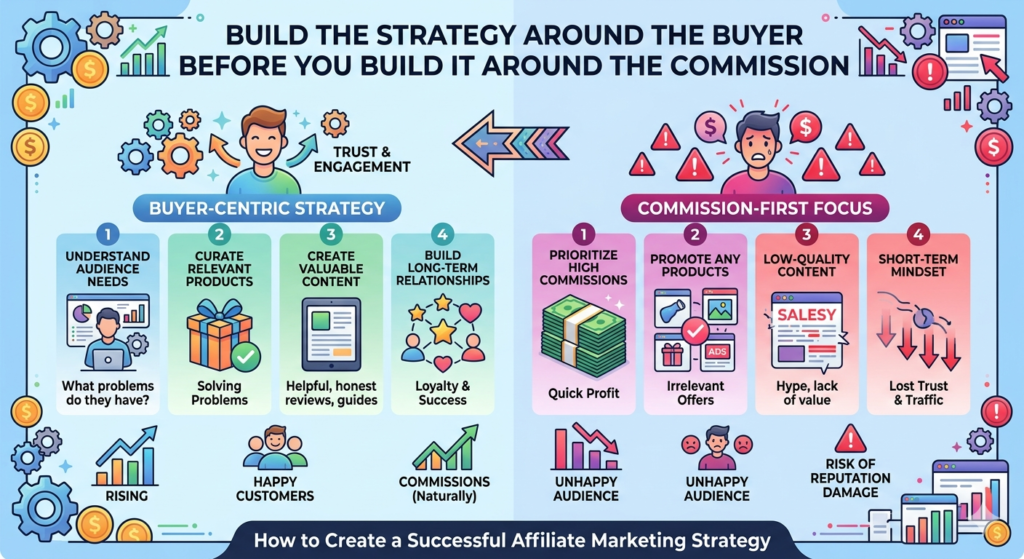 That question sounds practical, but it often leads to poor choices. You may end up promoting a tool your audience does not need, a product that is hard to trust, or an offer that pays well once but damages your brand for years. A strong affiliate strategy starts somewhere else. It starts with the buyer.