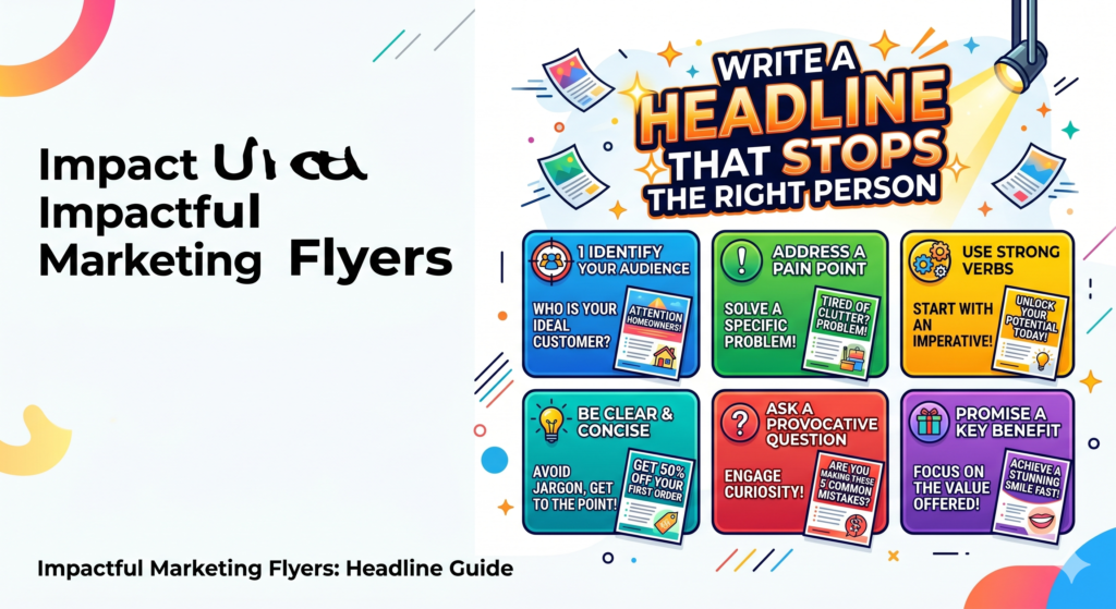 A flyer headline should not be clever just for the sake of being clever. It should be clear, useful, and tied to what the reader wants. Clever can work, but only when it also makes the message stronger. If the reader has to think too hard, the flyer loses.