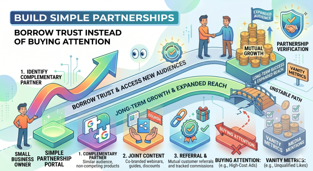 Small businesses often think digital marketing only means websites, search, email, social media, and ads. But partnerships can be one of the most cost-effective ways to grow online.