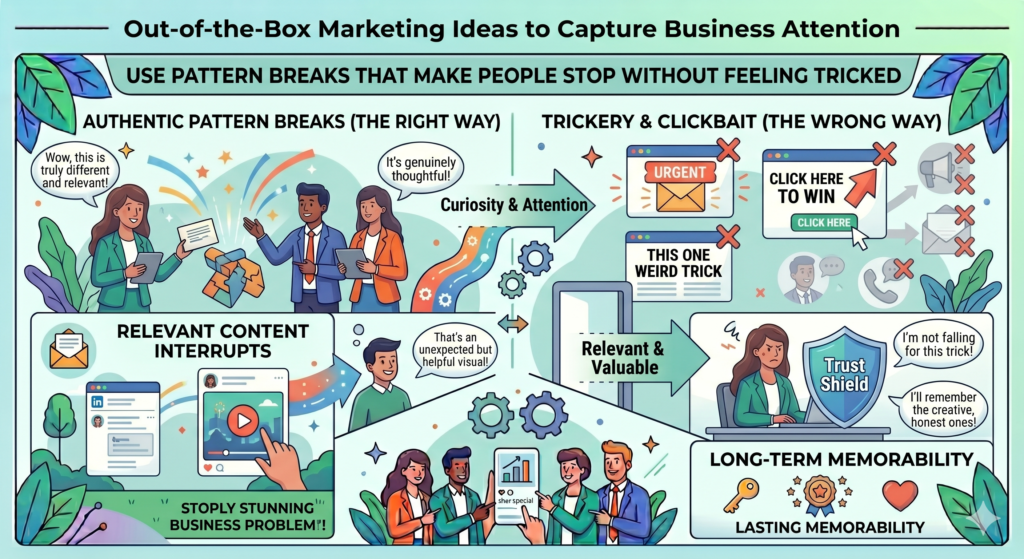 When a buyer sees another ad that looks like every other ad, they skip it. When they see another email that starts with the same fake personal line, they delete it. When they see another article with a tired intro, they leave.