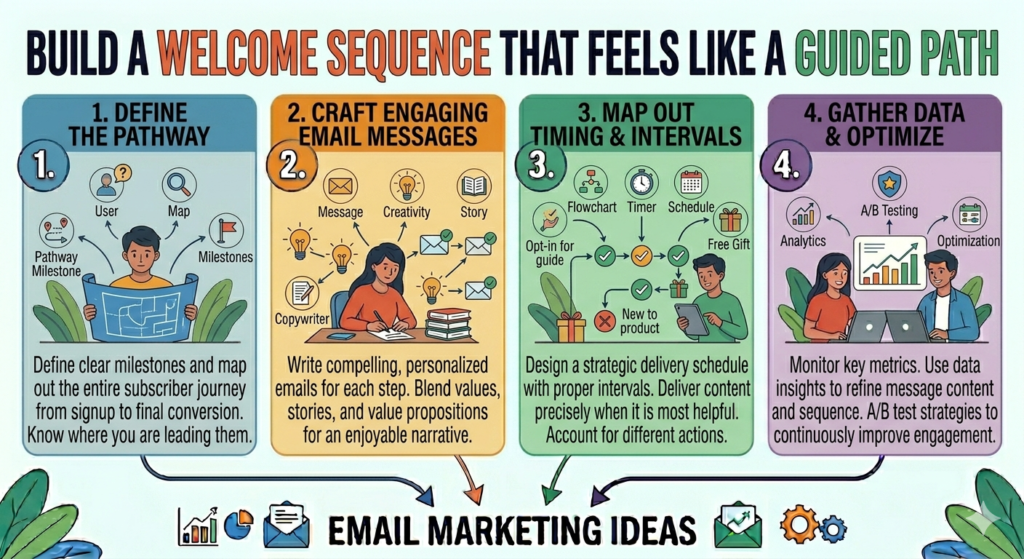Most subscribers need more than one message before they trust you enough to buy, book a call, request a quote, or take the next step. That is why a welcome sequence works so well.