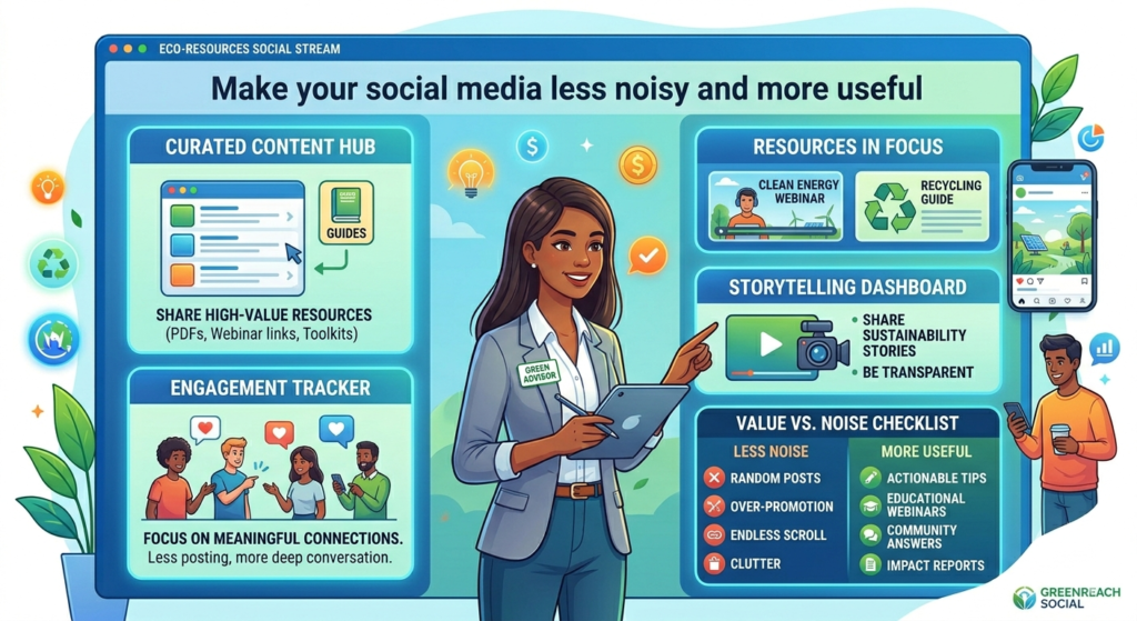 Social media can be a strong channel for eco-friendly businesses, but only when it has a clear job. Many brands post because they feel they have to post. They share random quotes, product photos, awareness days, behind-the-scenes clips, and quick tips without a real strategy. 