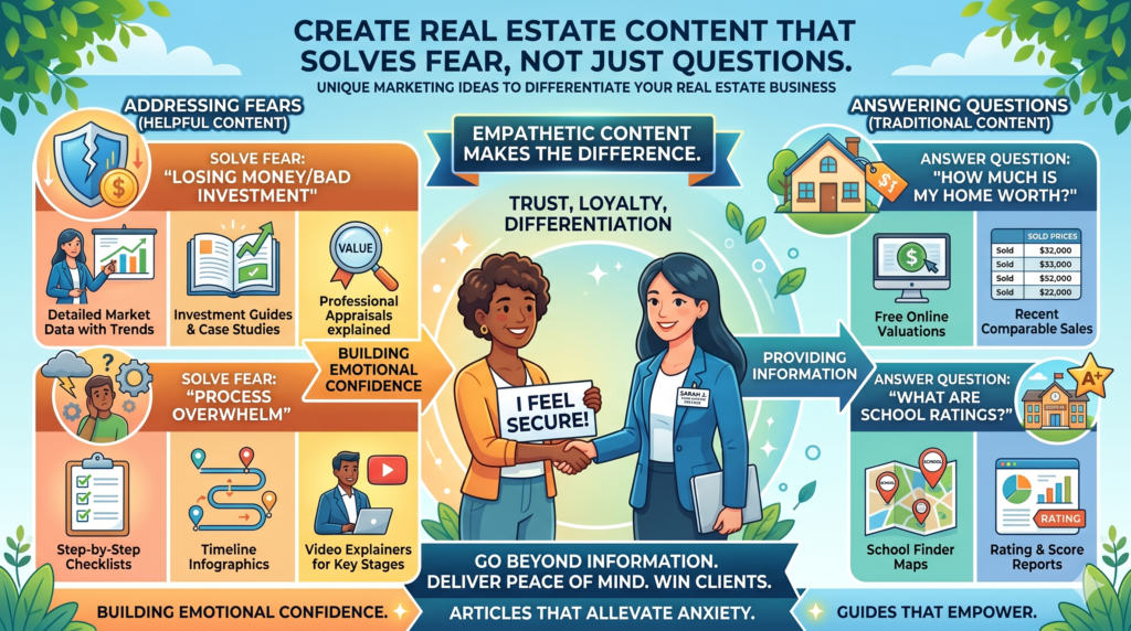 People do not search for real estate advice only because they need facts. They search because they feel unsure. They are afraid of overpaying. They are afraid of selling too low. They are afraid of choosing the wrong agent. They are afraid of hidden repairs. They are afraid of paperwork. They are afraid of making a costly mistake.