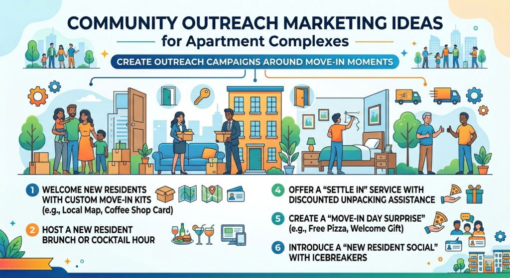 Moving is emotional. It can feel exciting, stressful, expensive, and tiring all at once. Apartment complexes that understand this can build outreach campaigns that feel useful and memorable.