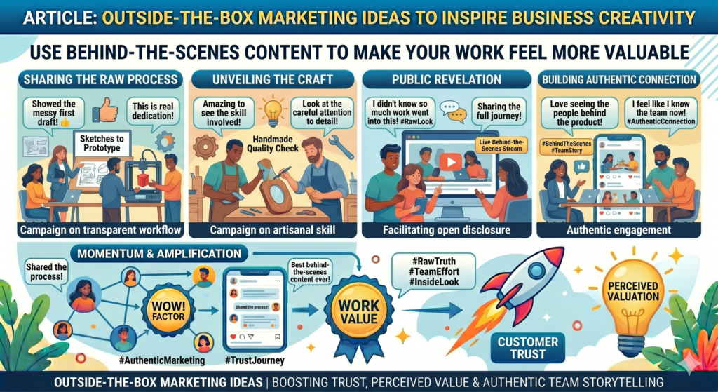 Many businesses hide the work that makes them good. They show the final product but not the thinking behind it. They show the polished result but not the choices, research, edits, tests, and problem-solving that created it.