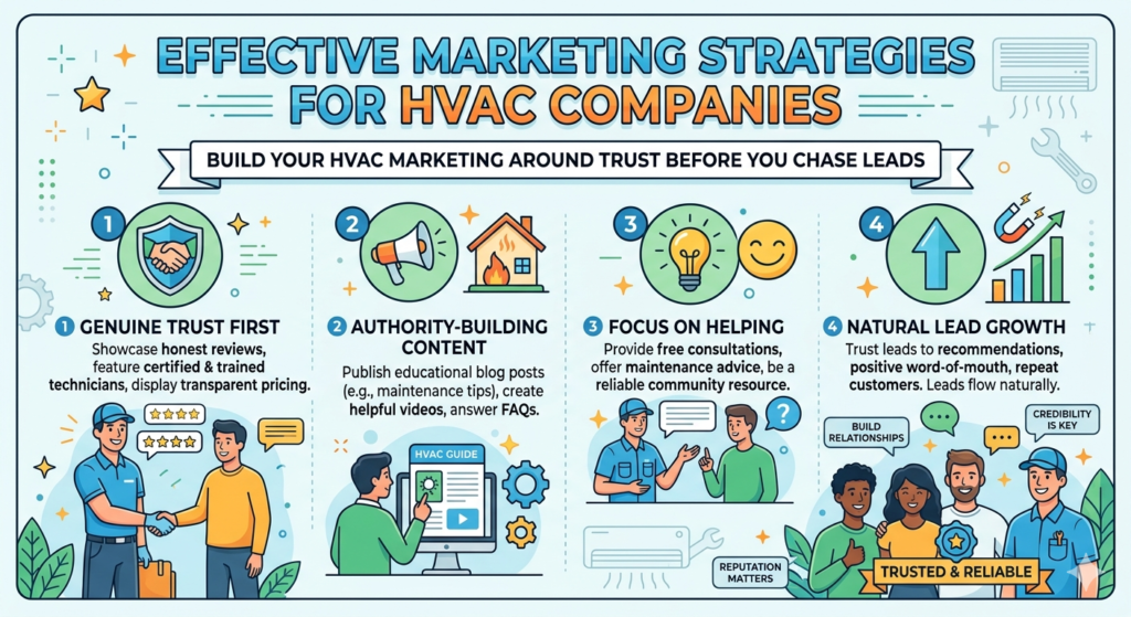 Most HVAC companies want more leads. That is fair. Leads keep the team busy, keep vans moving, and keep cash coming in. But before a homeowner becomes a lead, something else has to happen first.