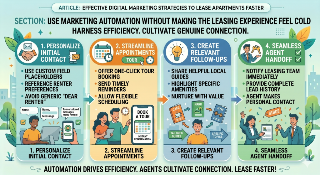 A good automation system saves time, gives renters quick answers, and keeps leads from falling through the cracks. A bad automation system makes renters feel ignored by a machine.