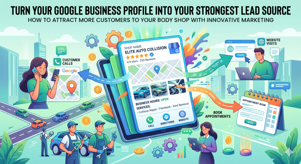 For most body shops, Google is one of the most important marketing channels. When someone searches “body shop near me,” “collision repair near me,” “auto body repair,” or “bumper repair near me,” they are not just browsing. They usually need help soon.
