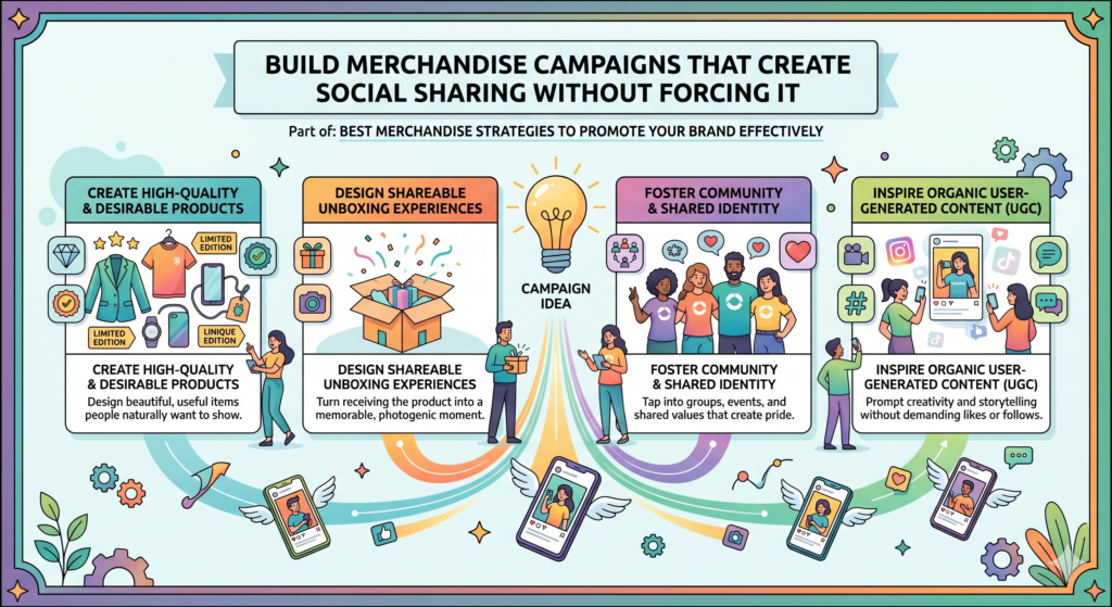 Many brands want merchandise to create social media buzz. That makes sense. A great unboxing photo, event post, customer thank-you post, or employee photo can give your brand extra reach.