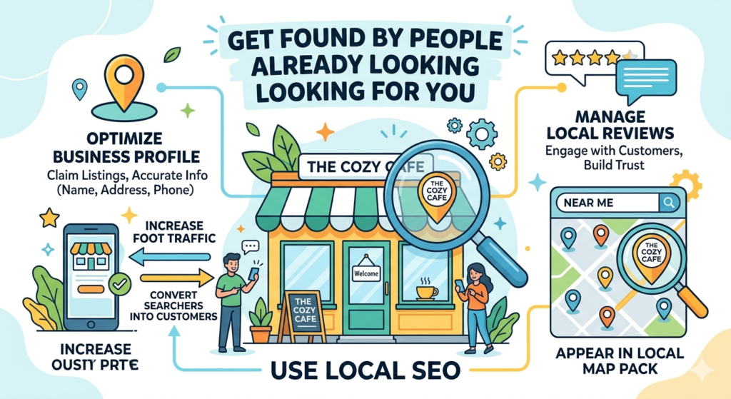 Local SEO is one of the best affordable marketing strategies for small businesses because it helps you reach people who already have intent. They are not just scrolling for fun. They are searching for a solution.