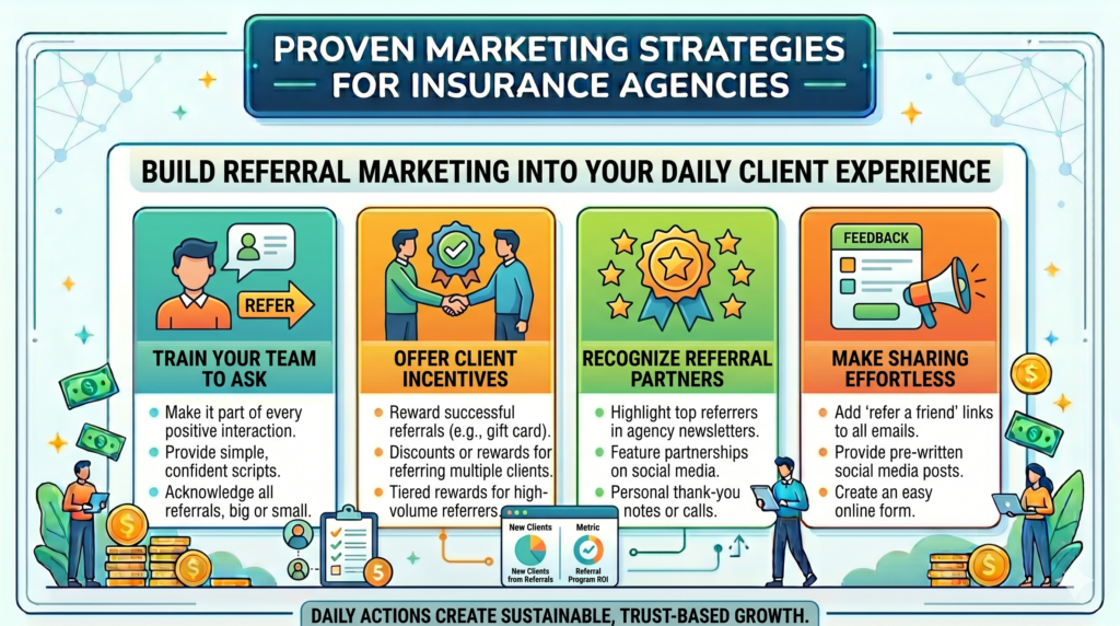 Referrals are one of the best growth channels for insurance agencies. A referred lead already has some trust before the first conversation. They are often easier to close and more likely to value advice.