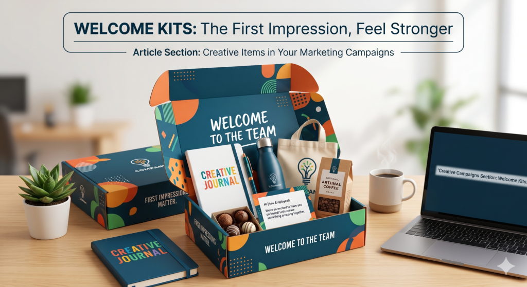 A welcome kit is one of the best creative items to use when someone becomes a lead, joins a program, signs up as a customer, attends an event, or starts working with your brand. It turns a normal first step into a memorable experience.