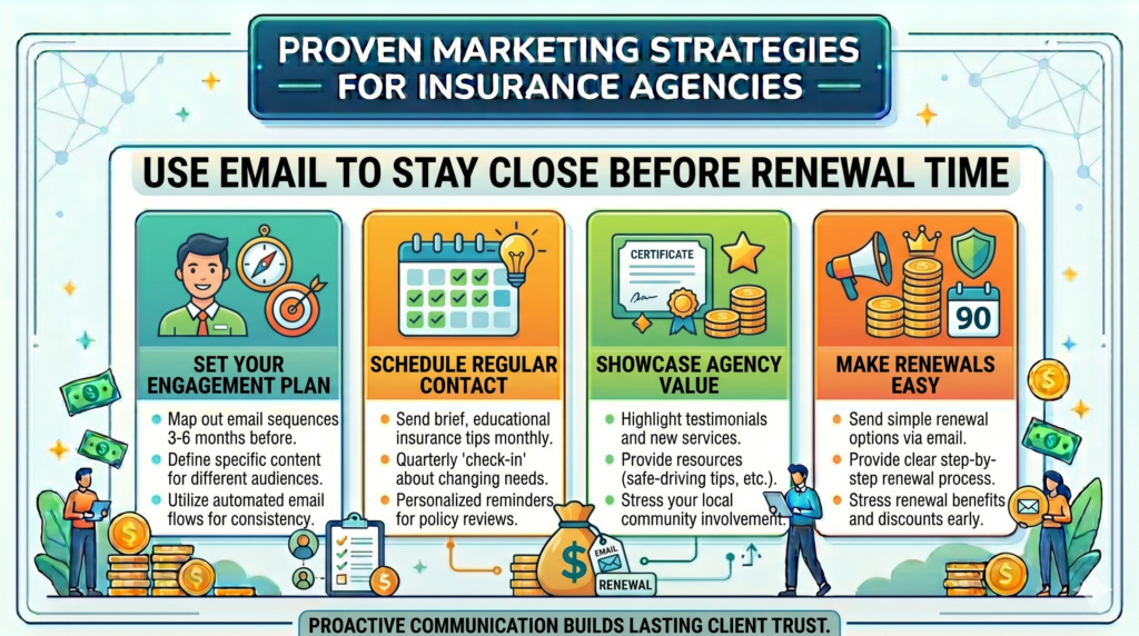 Email is one of the most useful tools an insurance agency can have. It is low-cost, simple to manage, and perfect for staying in touch over time. But many agencies only use email for policy updates, renewal reminders, or carrier notices. That is a missed chance.