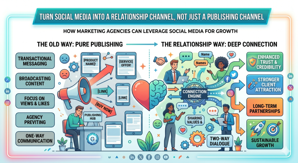 They publish a post, check the likes, maybe reply to a few comments, and then move on to the next piece of content. That is better than doing nothing, but it misses the real power of social media.