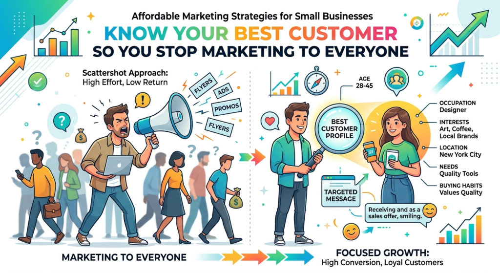 Trying to market to everyone is one of the most expensive mistakes a small business can make. It sounds safe, but it creates weak marketing. When you speak to everyone, your message becomes too broad. It does not feel personal to anyone.