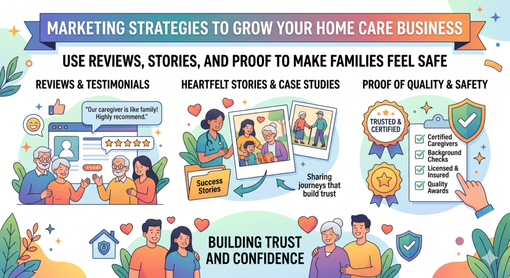 Any agency can say it is caring. Any agency can say it is dependable. Any agency can say families trust them. But when real families say it, the message becomes stronger.