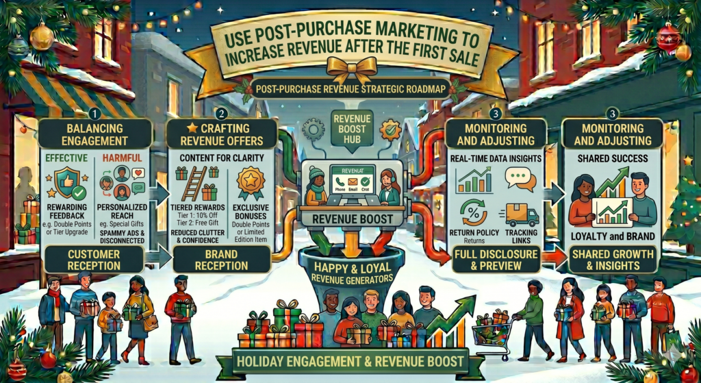 The holiday sale does not end when the customer checks out. In many cases, that is the start of a bigger opportunity. A buyer who has just placed an order is already engaged. They trust you enough to buy. They are watching for updates. They may still need more gifts. They may be open to add-ons, upgrades, subscriptions, gift cards, or future offers.