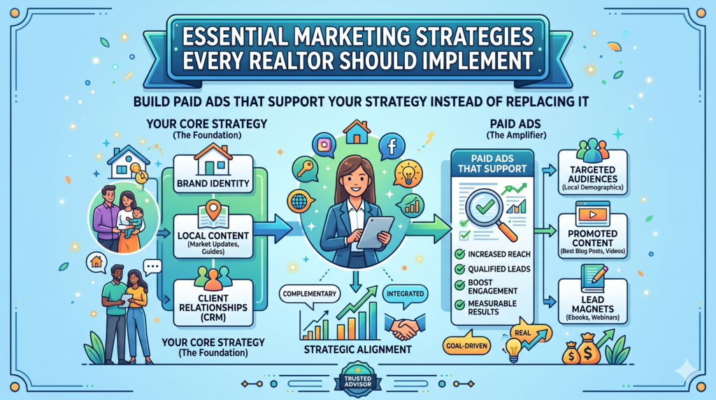 Many agents spend money on ads before their website, landing pages, content, reviews, and follow-up are ready. Then they get leads that do not respond, or they get clicks that never turn into calls. The problem is not always the ad platform. The problem is often the strategy behind the ad.