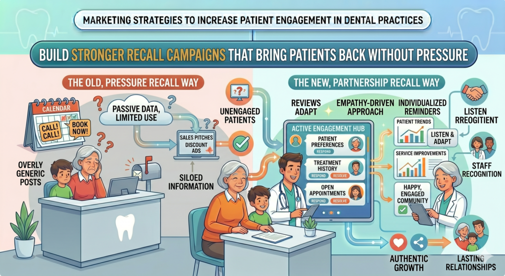 A strong recall campaign helps patients return because they understand the value of care and feel supported in taking the next step.
