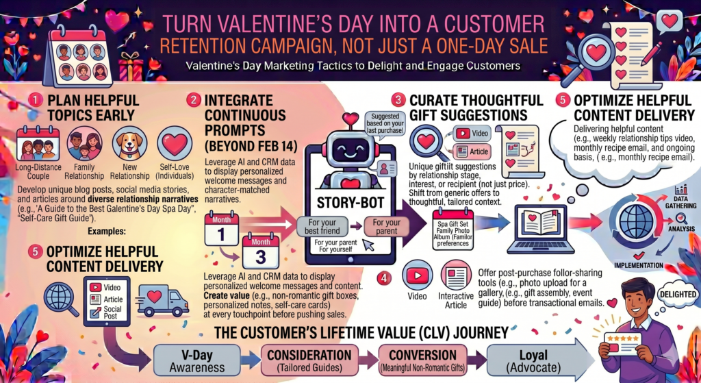 Many brands treat Valentine’s Day like a short sales spike. They push hard, collect orders, ship gifts, and then move on. That is a mistake. Valentine’s Day can bring in new customers, reactivate old customers, and deepen loyalty if you plan the follow-up well.