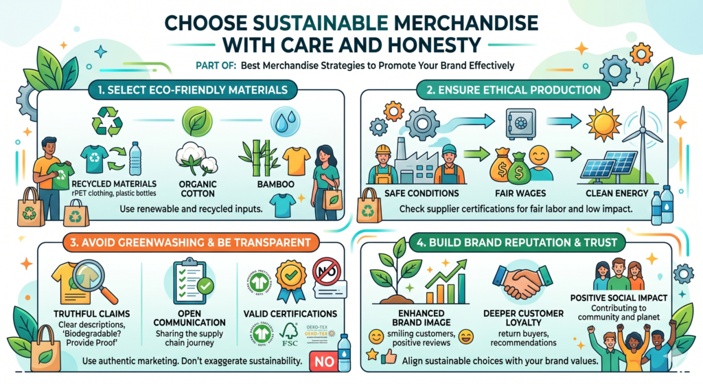 Many brands now want eco-friendly merchandise. That is a good direction. But sustainability is not just a label. It is not enough to pick something green-colored, add a leaf icon, or use vague words like “earth-friendly” without proof.