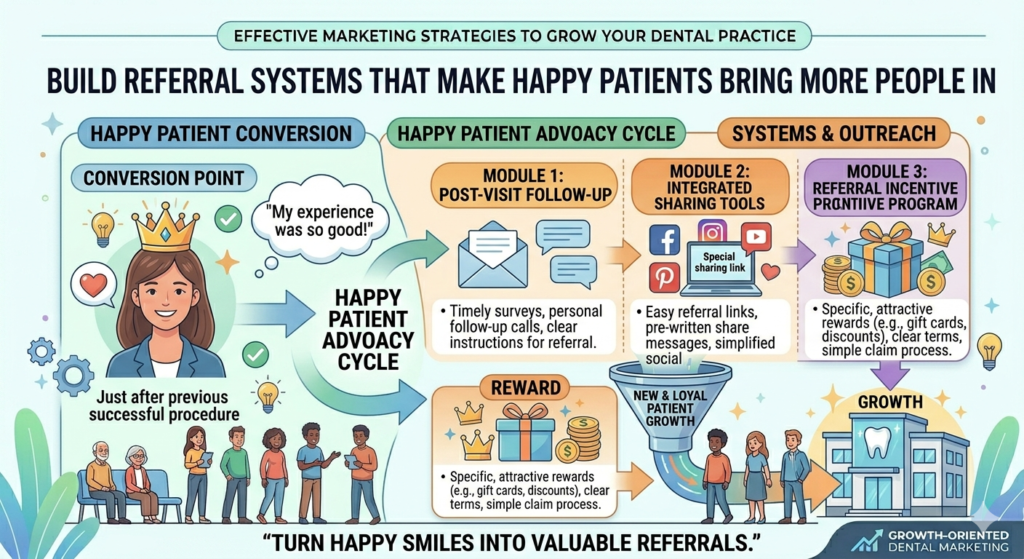 Referrals are one of the best ways to grow a dental practice because they come with trust already attached. When a patient tells a friend, family member, co-worker, or neighbor about your clinic, that person does not see you as a random dental office. They see you as a safe choice recommended by someone they know.