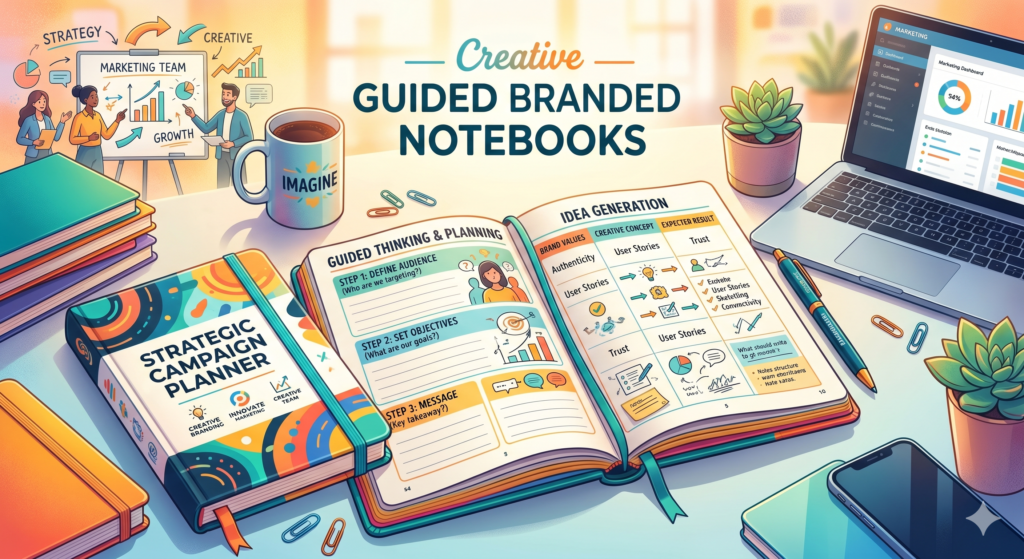 A notebook may sound simple, but it can become one of the strongest creative items in a campaign when it is planned with care. Most branded notebooks fail because they are treated like blank paper with a logo on the cover. That is not enough.