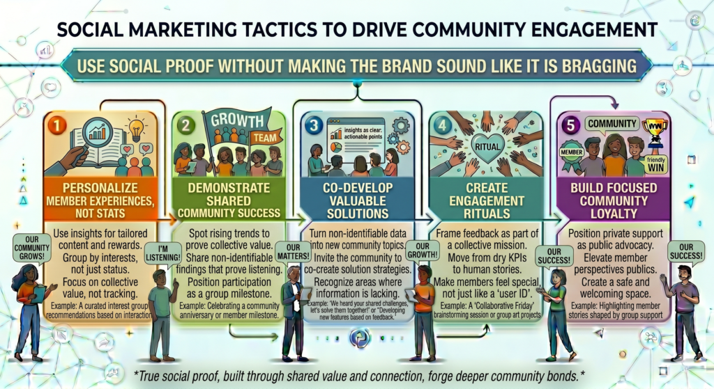 When people see that others trust your brand, engage with your ideas, or get results from your work, they feel safer paying attention. But social proof must be used carefully.
