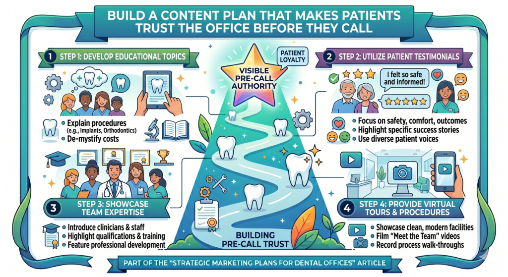 Most people do not wake up excited to research dental care. They usually search because something is wrong, something hurts, something looks different, or something has been delayed for too long. They may feel afraid, embarrassed, or unsure. Good content meets them in that moment and gives them a clear, calm path forward.