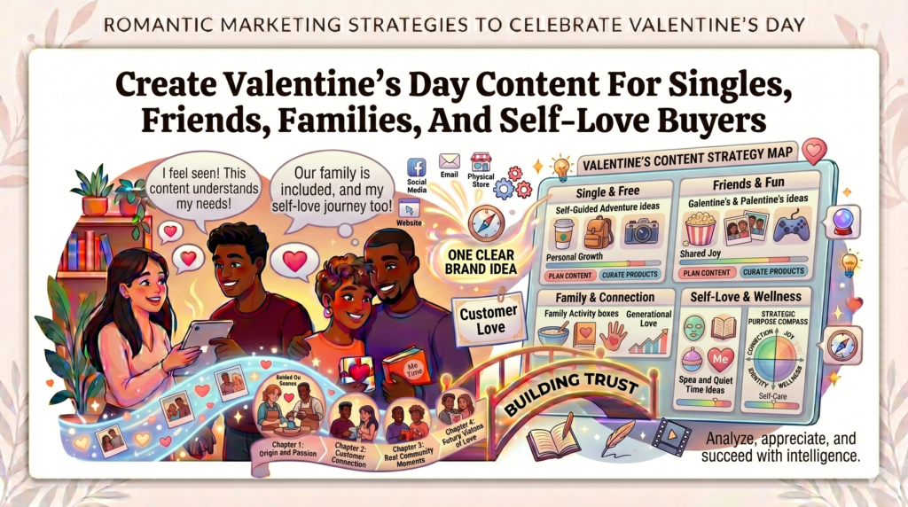 One of the biggest mistakes brands make during Valentine’s Day is speaking only to couples. Romantic love is a major part of the holiday, but it is not the whole market. Many people celebrate friendship. Some buy for family. Some treat themselves. Some celebrate pets. Some host group events. Some use the day as a reason to rest, reset, or enjoy something small.