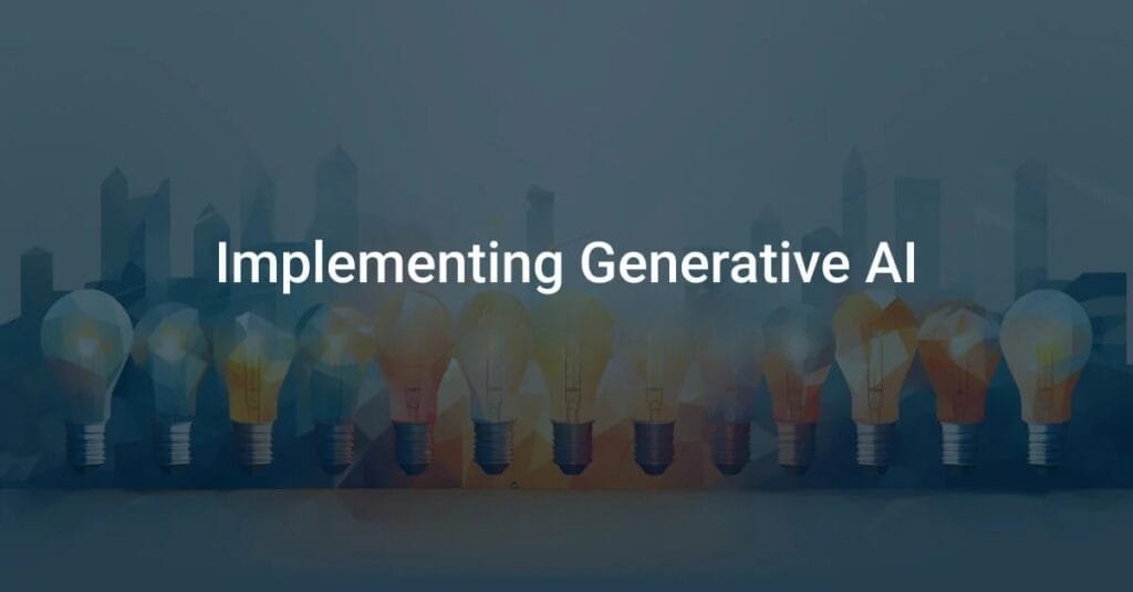 For businesses looking to implement generative AI, the first step is understanding the specific needs and goals. Identify areas where data quality can be improved or where new data generation could provide valuable insights.